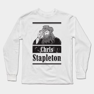 Chris stapleton // Country // Black retro Long Sleeve T-Shirt